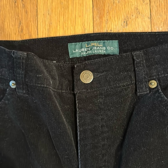 LRL Lauren Jeans Co | Black Classic Bootcut | Corduroy Pants | Size 10 - Picture 2 of 5